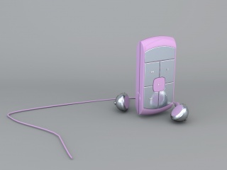 音乐MP3C4D模型