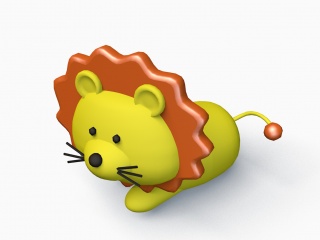 狮子布偶玩具C4D模型
