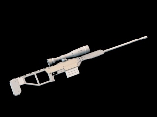狙击枪C4D模型