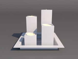 蜡烛装饰品C4D模型