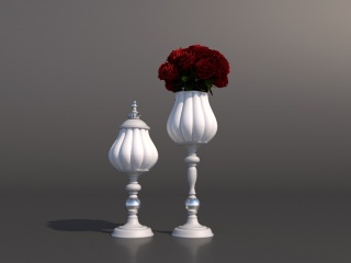 创意陶瓷花瓶C4D模型