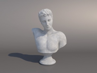 人物头像雕塑C4D模型