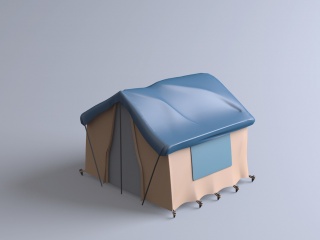 帐篷C4D模型