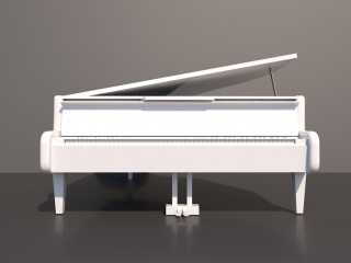 演奏钢琴C4D模型