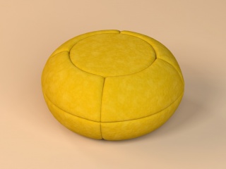 沙发圆凳C4D模型