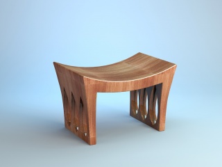 木凳C4D模型