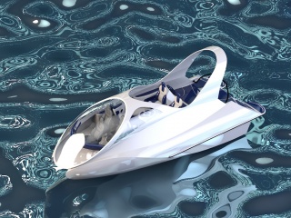 海豚游艇C4D模型