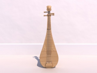 琵琶乐器C4D模型
