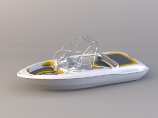 多人游艇C4D模型
