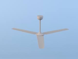 吊式电风扇C4D模型