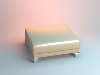 现代沙发凳C4D模型
