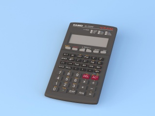 黑色计算器C4D模型