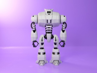智能机器人C4D模型