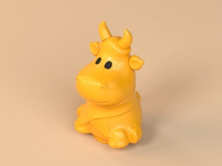 牛头玩具C4D模型