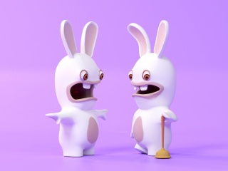 大白兔玩具C4D模型