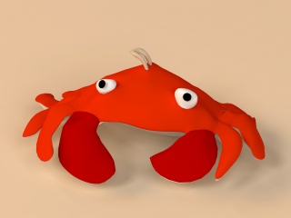 螃蟹玩具C4D模型