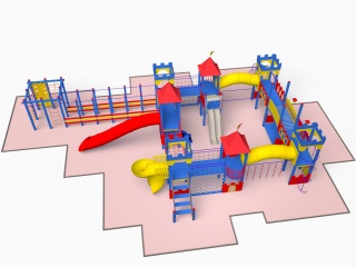 公园儿童设施C4D模型