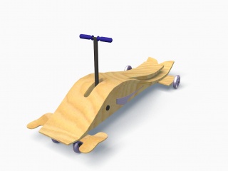 儿童踏板车C4D模型