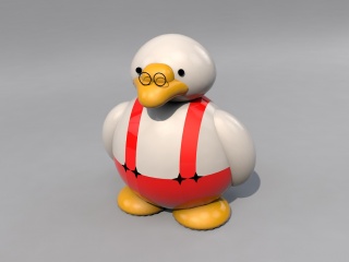 玩具企鹅C4D模型