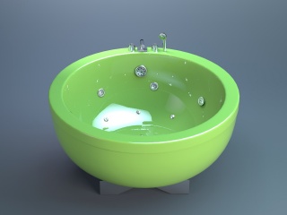 圆形浴缸C4D模型