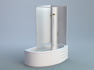 一体式浴缸C4D模型