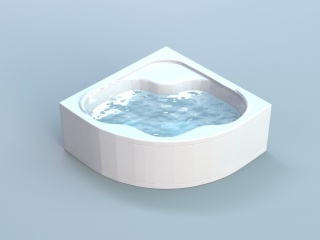 扇形浴缸C4D模型
