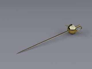 法国花剑C4D模型