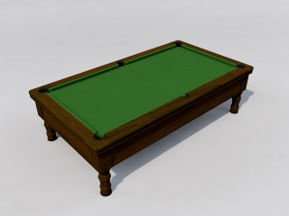 台球桌子C4D模型