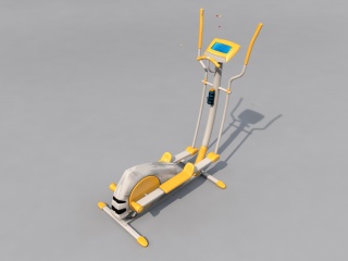 健身房跑步机C4D模型