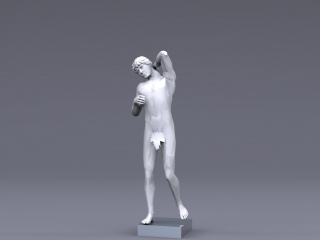 裸体雕塑C4D模型