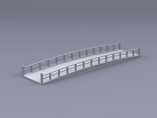 人行桥C4D模型
