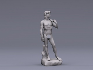 大卫米开朗基罗雕塑C4D模型