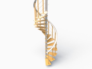 透明地面楼梯C4D模型