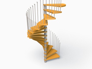 室内楼梯C4D模型