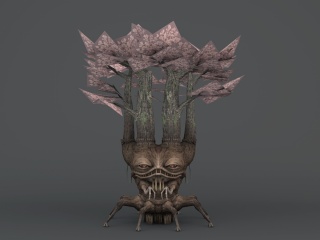 游戏怪物树精C4D模型
