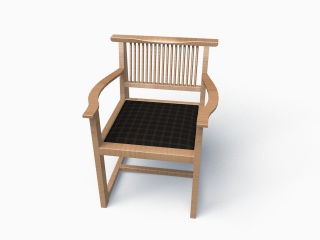 家居木椅C4D模型