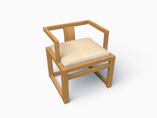 现代创意椅子C4D模型