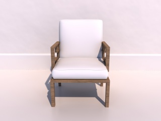 客厅现代椅子C4D模型