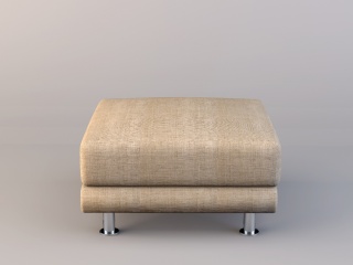 卧室小沙发凳C4D模型