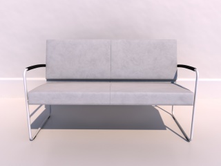 双人休闲椅子C4D模型