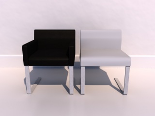 简易椅子C4D模型