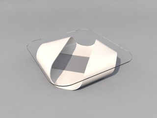 创意玻璃桌子C4D模型