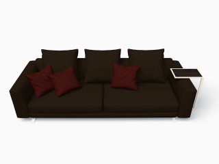 布艺沙发C4D模型