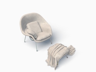 休闲桌椅C4D模型