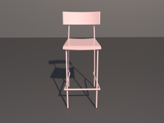 高腿椅子C4D模型