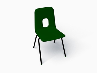 绿色休闲椅C4D模型