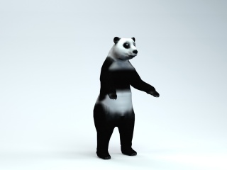 大熊猫C4D模型