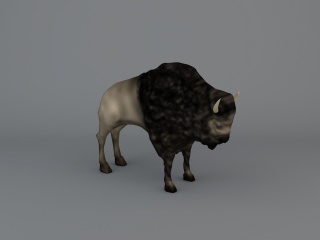 公牛C4D模型