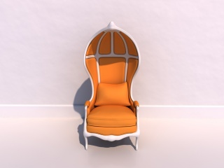 高档休闲椅子C4D模型