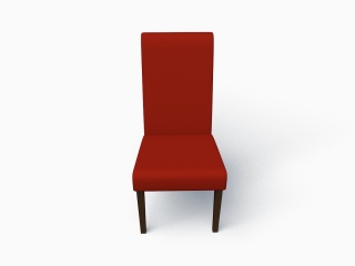 红色休闲椅C4D模型